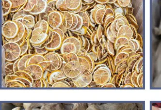 Freeze-dried citrus slices