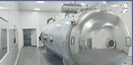 Freeze-dryer chamber in clean workshop